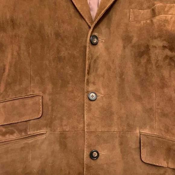 RALPH LAUREN POLO Suede Sport Coat Blazer Jacket - Picture 3 of 10